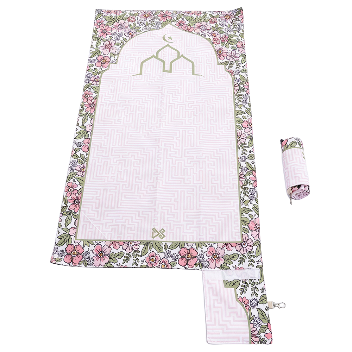 Small Floral Portable Prayer Mat