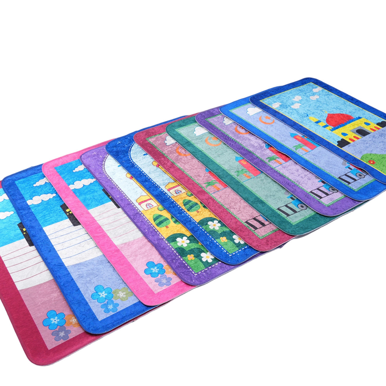 Children's Cartoon Islamic Prayer Rug