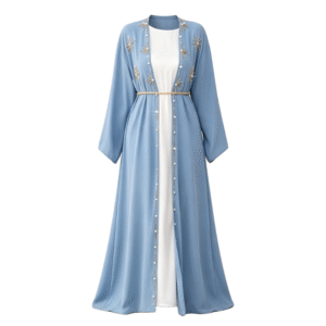 Hand Sewn Rhinestone Cardigan Abaya