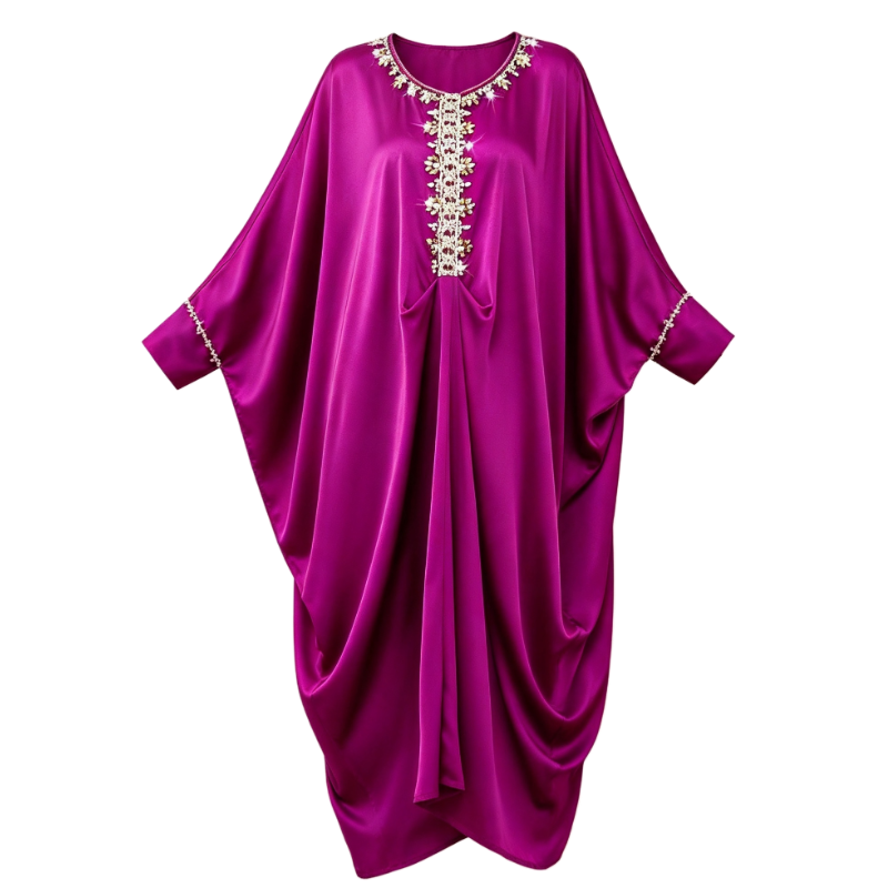 Batwing Sleeve Muslim Dress