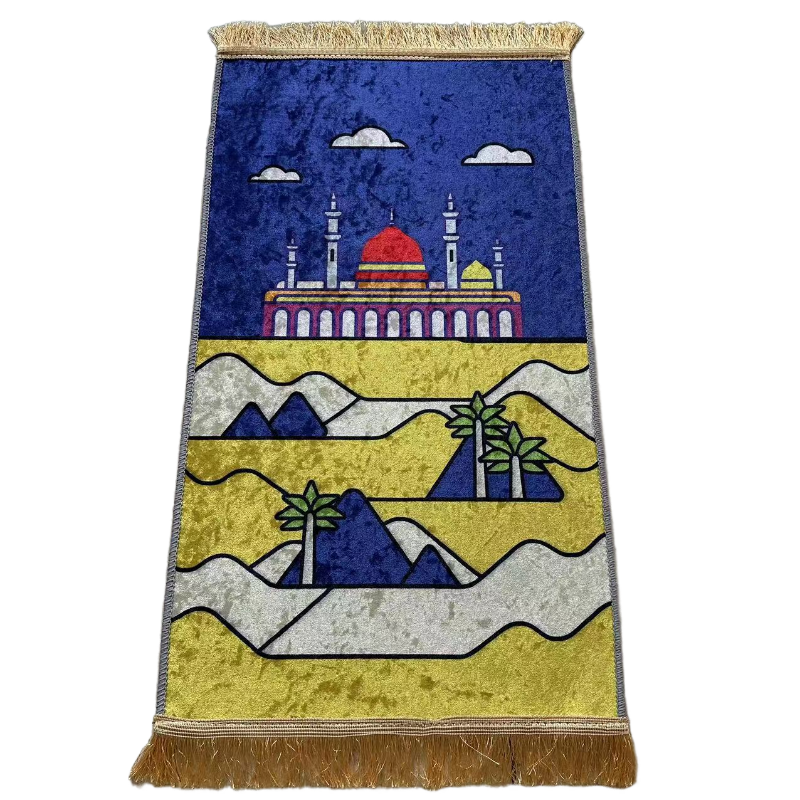 Kids Printed Thick Fleece Prayer Mat