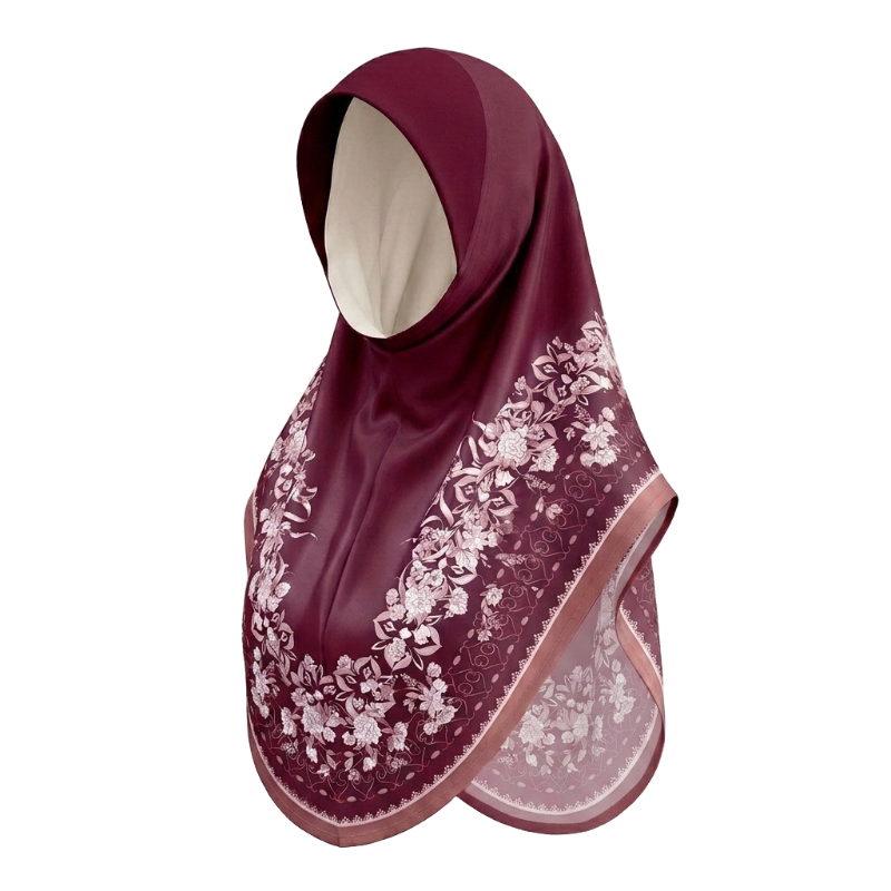 Women's Flower Print Hijab