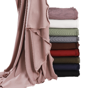 Solid Color Ruffle Edge Hijab