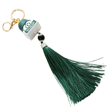 Muslim Style Rubber Tassel Keychain