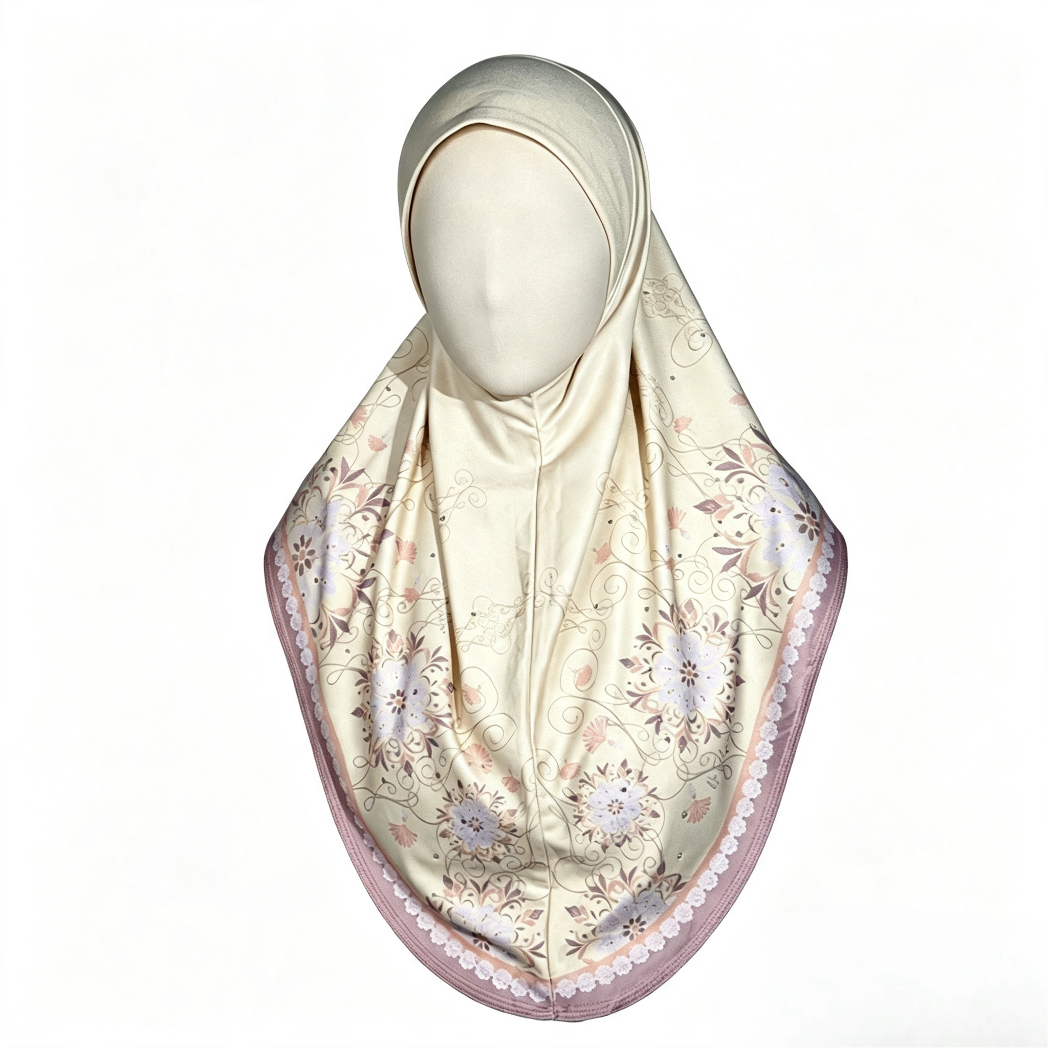 Printed Soft Brim Hijab