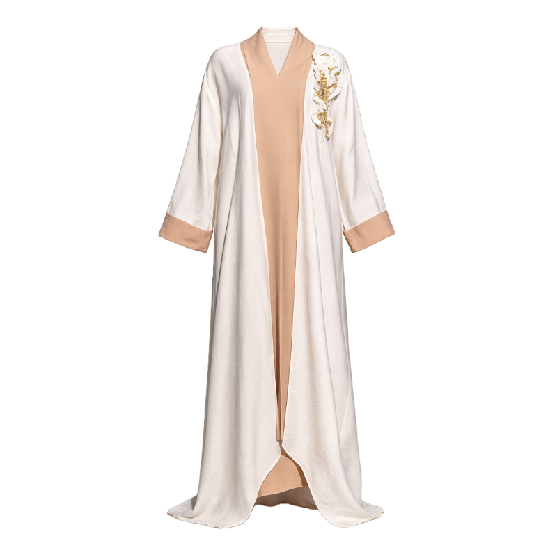 Hand Beaded Floral Abaya