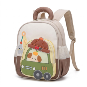 Kids Cartoon Car Pattern Backpack