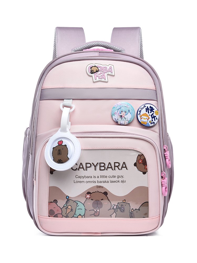 Kids Capybara Pattern Backpack