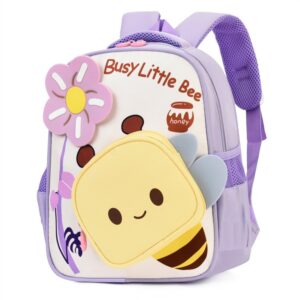 Kids Bee Pattern School Backpack