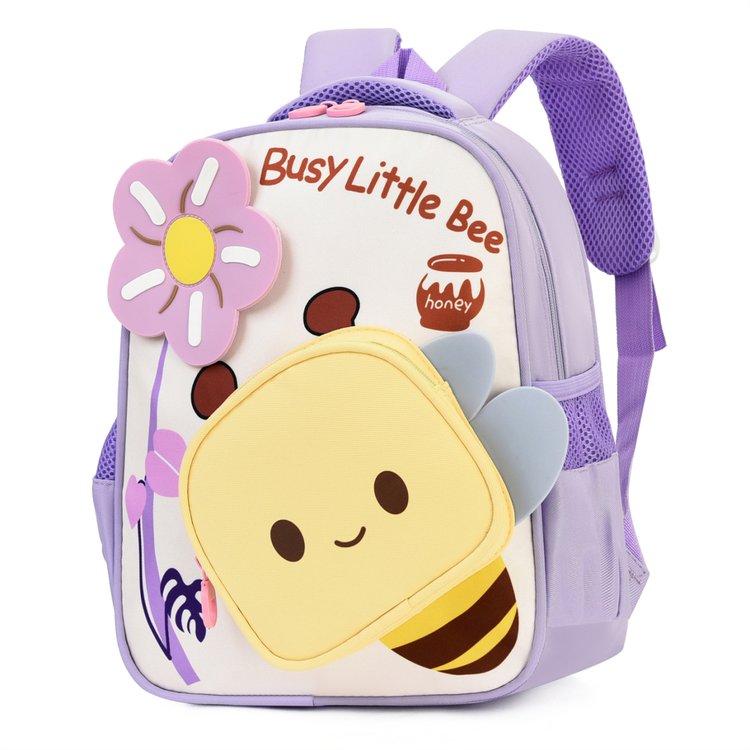 Kids Bee Pattern School Backpack