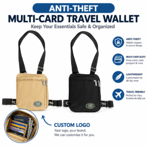 Anti-Theft Travel Document Bag