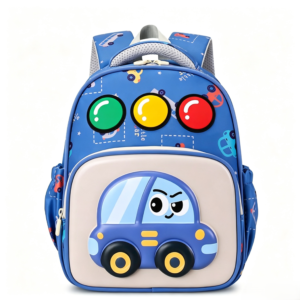 Kids Car Traffic Light Pattern Backpack