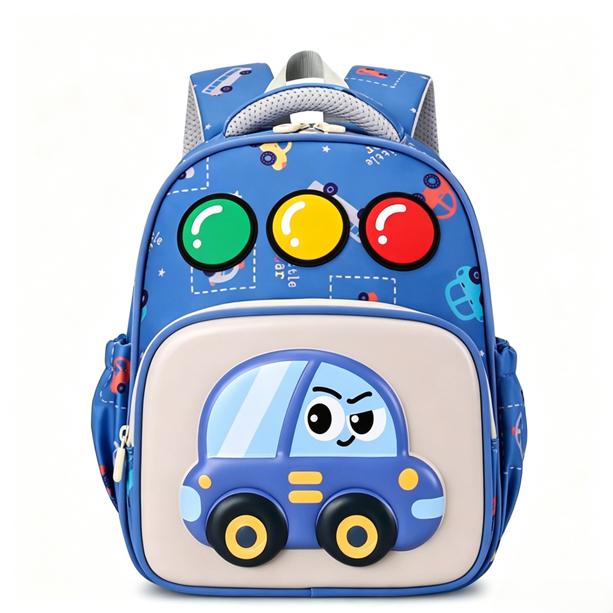 Kids Car Traffic Light Pattern Backpack